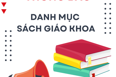 DANH MỤC SÁCH GIÁO KHOA LỚP 5, NĂM HỌC 2024-2025