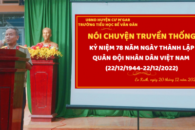 Sôi nổi các hoạt động chào mừng kỉ niệm 78 năm ngày Thành lập QĐND Việt Nam (22/12/1944-22/12/2022)